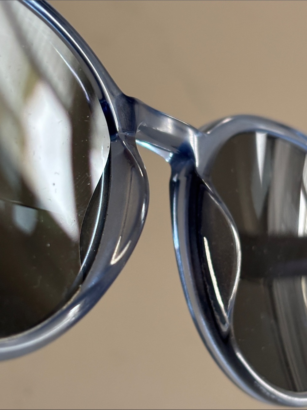 Isaac Mizrahi Blue Round Bifocal Sunglasses - Picture 9 of 12